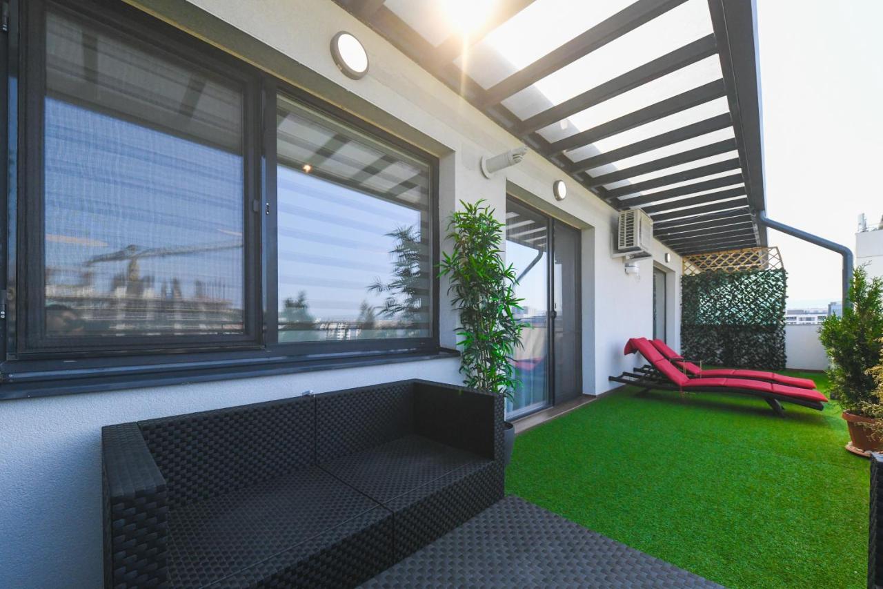 Panoramic Apartment With Terrace Kluž Exteriér fotografie